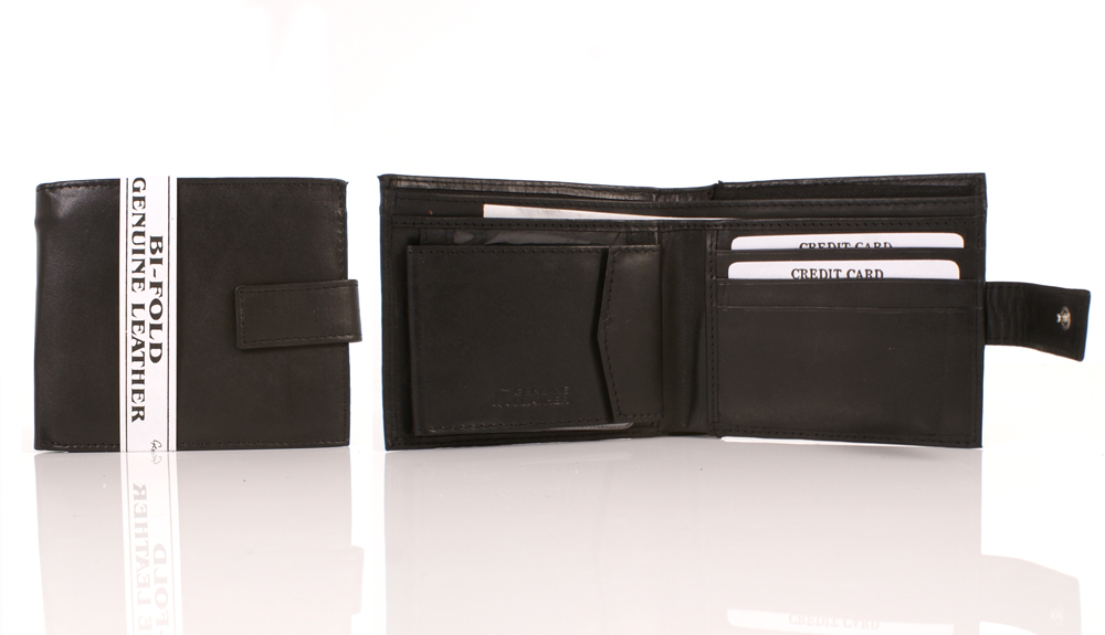 (image for) 095 LEATHER WALLET BLACK - S138
